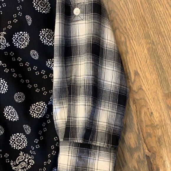 Style & Co plaid & paisley reversible button long sleeve - Picture 7 of 10